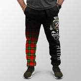 Lennox Modern Tartan Crest Jogger Sweatpants - Alba Celtic Style